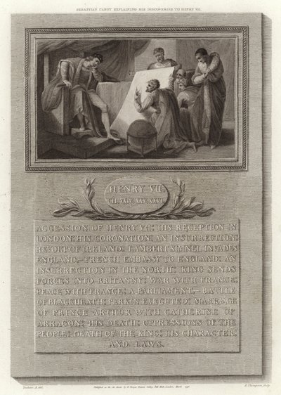 Sebastian Cabot, keşiflerini Henry VII