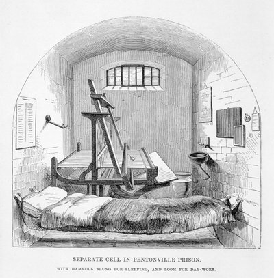 Pentonville Hapishanesinde Ayrı Hücre, Henry Mayhew (1812-87) ve John Binny, 1862 tarafından yazılan The Criminal Prisons of London ve Prison Life Scenes