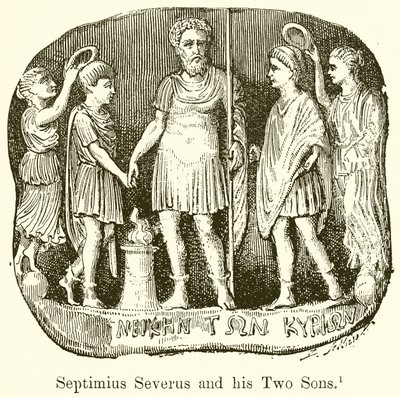 Septimius Severus ve İki Oğlu by English School