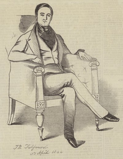 Serjeant Talfourd (gravür) by English School