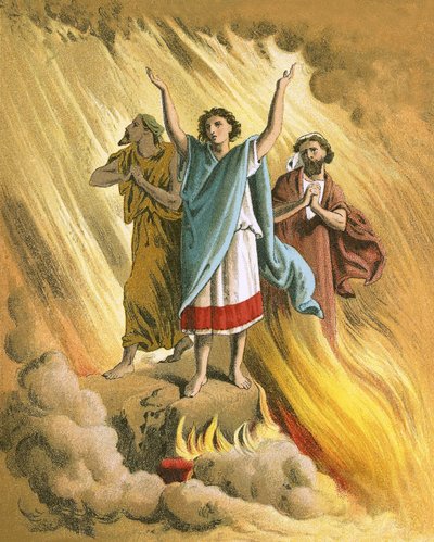 Ateşli fırında Shadrach, Meshach ve Abednego by English School