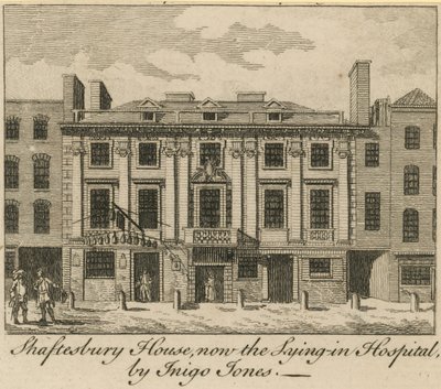 Shaftesbury House, şimdi Inigo Jones tarafından tasarlanan Hastanede Yatıyor by English School