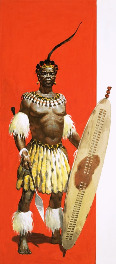 Shaka, Zulu savaşçısı by English School