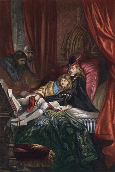 Shakespeare, Üçüncü Kral Richard, Perde IV, Sahne 3 (kromolito) by English School