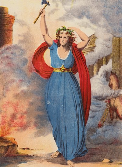 Shakespeare: Troilus ve Cressida (chromolitho) by English School