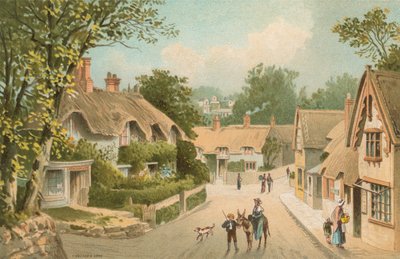 Shanklin Köyü--Wight Adası by English School