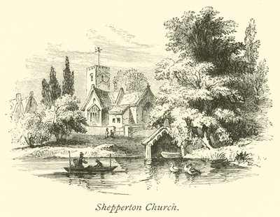 Shepperton Kilisesi by English School