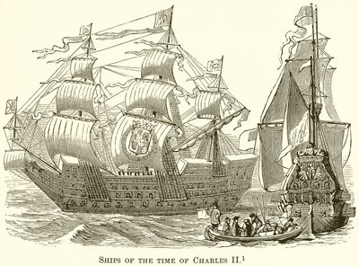 Charles II Zamanının Gemileri by English School