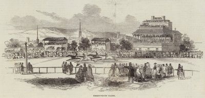 Shrewsbury Yarışları (gravür) by English School