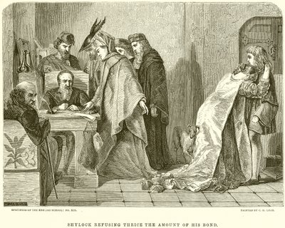 Shylock, Tahvil Tutarının Üç Katını Reddediyor by English School