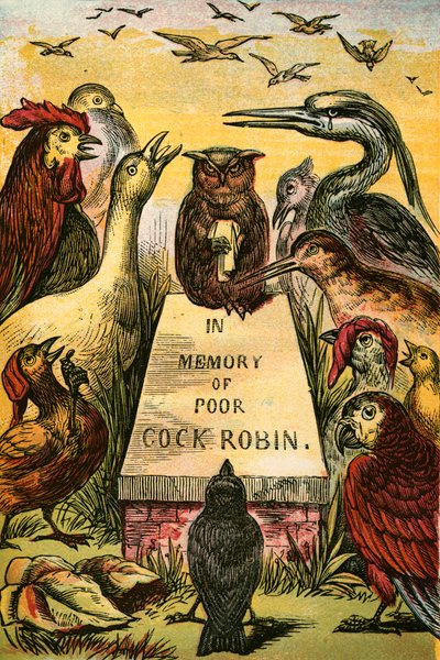 Zavallı Cock Robin için iç çekiyor ve hıçkıra hıçkıra ağlıyor by English School