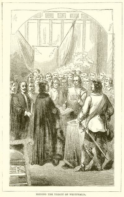 Westphalia Antlaşması'nın imzalanması by English School