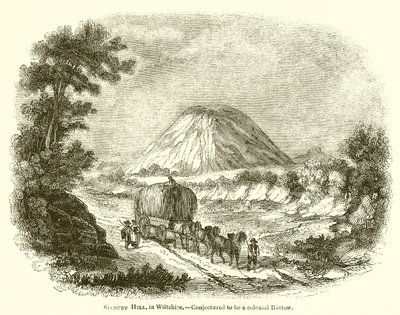 Silbury Hill, Wiltshire.--Devasa Höyük Olduğu Tahmini by English School