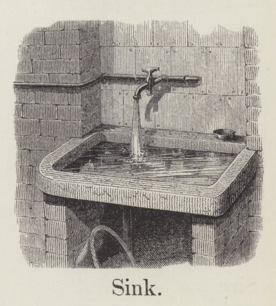 lavabo (gravür) by English School