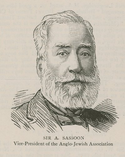 Sir A Sassoon, İngiliz-Yahudi Derneği Başkan Yardımcısı by English School