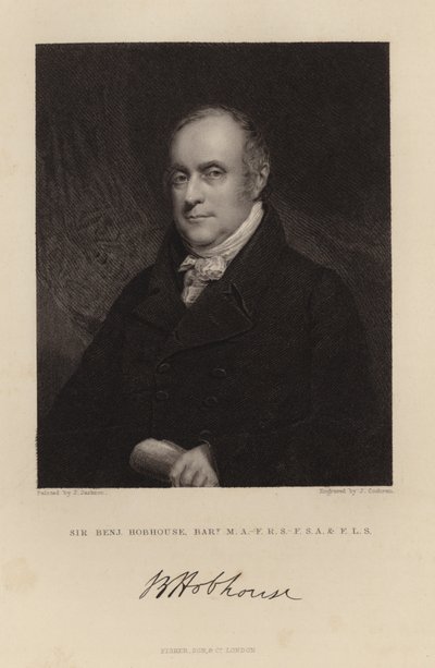 Sör Benjamin Hobhouse by English School