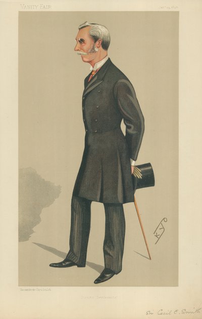 Sir Cecil Clementi Smith, Straits Settlements, 23 Ocak 1892, Vanity Fair karikatürü by English School