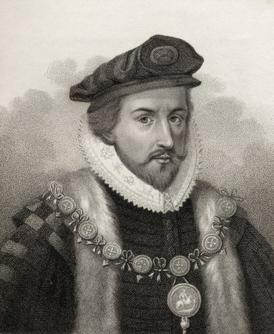 Sir Christopher Hatton, Bocquet tarafından kazınmış, 