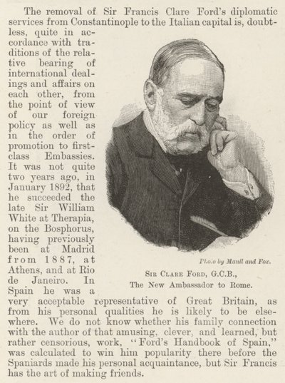 Sir Clare Ford, GCB, Roma