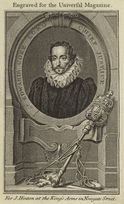 Sir Edward Coke, Lord Başyargıç by English School
