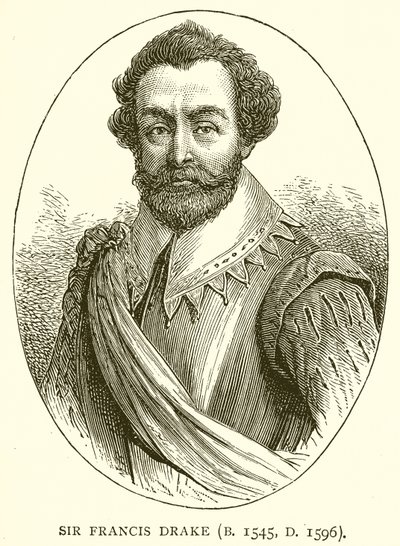 Sir Francis Drake (D. 1545, Ö. 1596) by English School