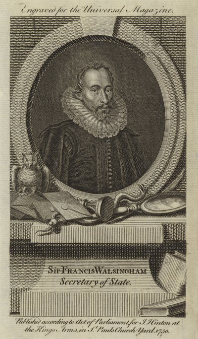 Sir Francis Walsingham, Dışişleri Bakanı by English School