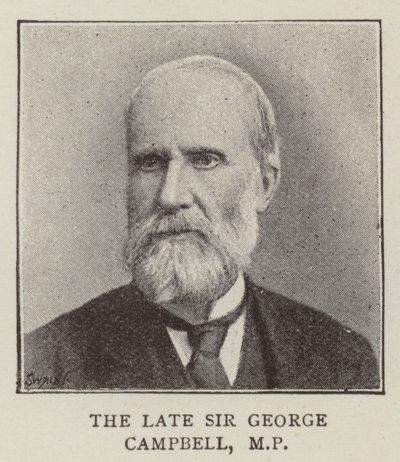 Sir George Campbell (gravür) by English School
