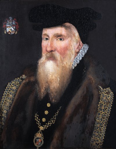 Sir Gilbert Dethick, Garter Silah Kralı by English School