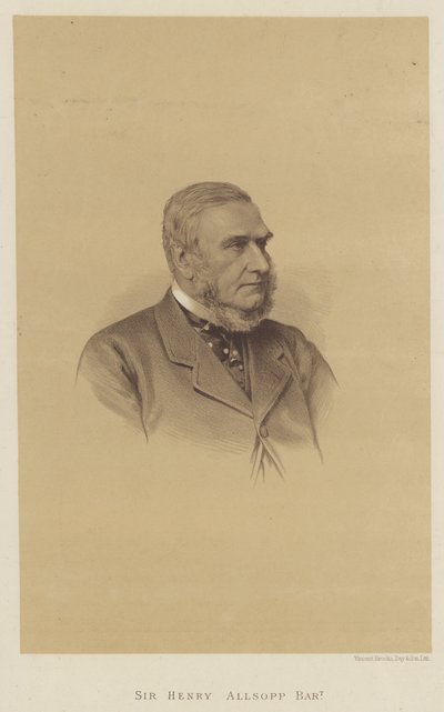 Sir Henry Allsopp, Baronet (lito) by English School