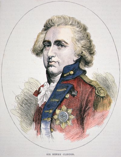 Sir Henry Clinton (renkli taş) by English School