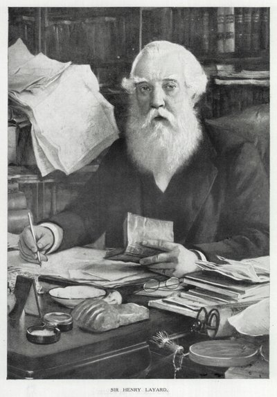 Sir Henry Layard (lito) by English School