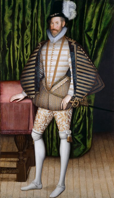 Sir Jerome Bowes (tuval üzerine yağlıboya) by English School