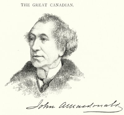 Sir John Alexander Macdonald (gravür) by English School