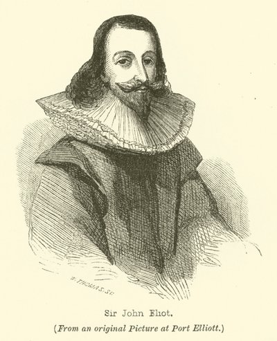 Sir John Eliot (gravür) by English School