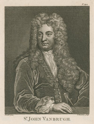 Sir John Vanbrugh, mimar ve oyun yazarı by English School