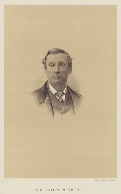 Sir Joseph W Chitty (lito) by English School