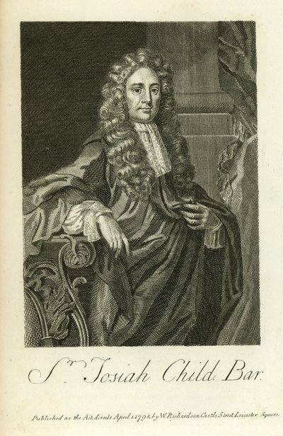 Sir Josiah Çocuk by English School