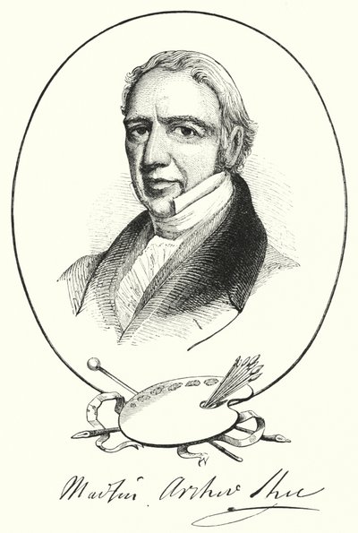 Sir Martin Archer Shee (gravür) by English School