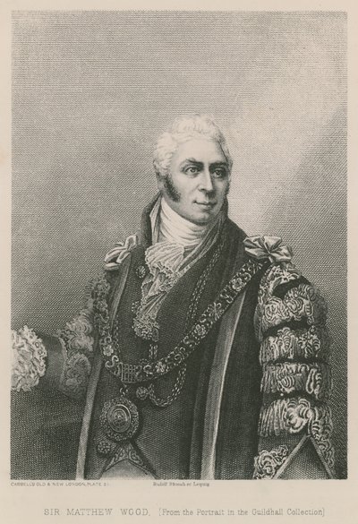 Sir Matthew Wood, Londra Belediye Başkanı, 1809 by English School