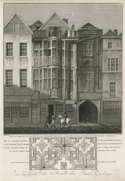 Sir Paul Pindars evi Bishopsgate by English School