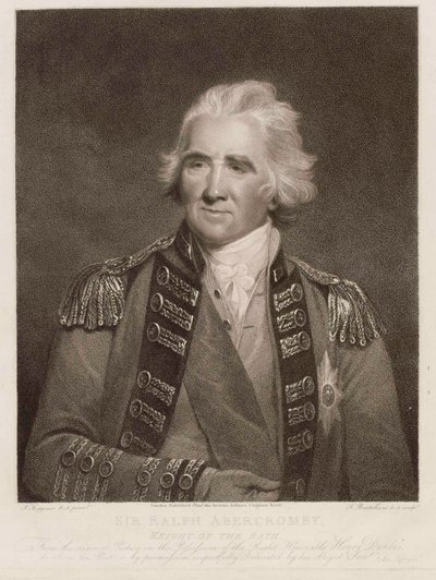 Sir Ralph Abercromby, Hamam Şövalyesi, 1800 dolayları (nokta gravürü) by English School