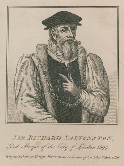 Sir Richard Saltonston, Londra Belediye Başkanı 1597 by English School