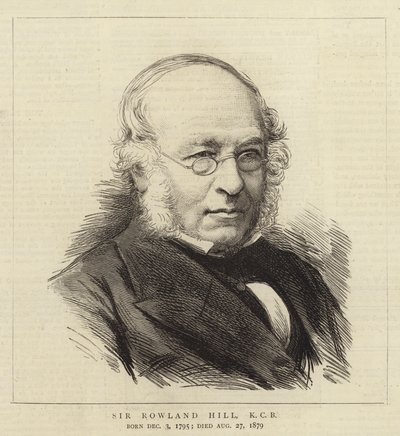 Sir Rowland Hill, KCB (gravür) by English School