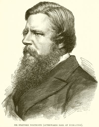 Sir Stafford Northcote (Daha sonra Iddesleigh Kontu) by English School