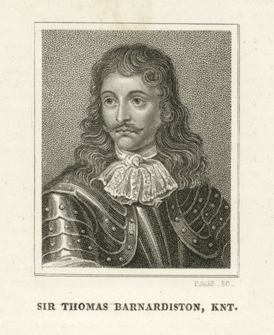Sir Thomas Barnardiston (gravür) by English School