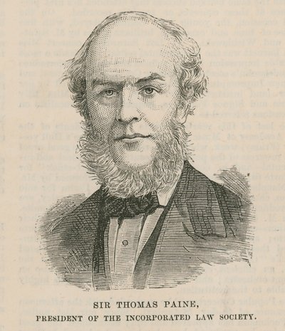 Incorporated Law Society başkanı Sir Thomas Paine by English School