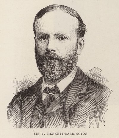 Sir V Kennett-Barrington (gravür) by English School