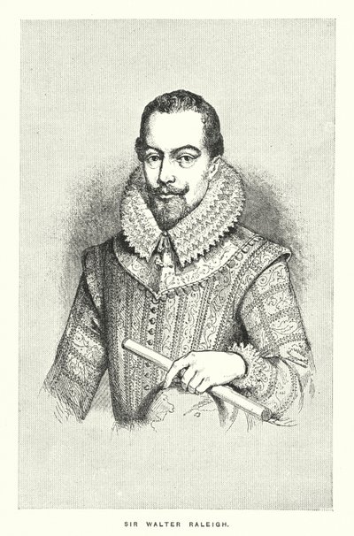 Sir Walter Raleigh (gravür) by English School