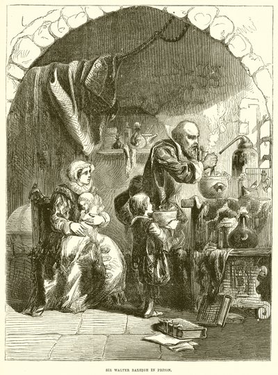 Sir Walter Raleigh Hapishanede by English School
