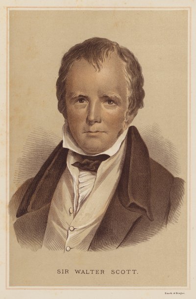 Sir Walter Scott (renkli taş) by English School